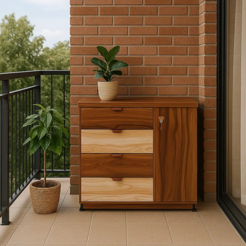 Shoe Rack (4 Door + 2 Drawer)